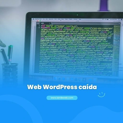 web WordPress caída